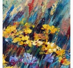 Фрагмент картины "Луговое разноцветие"