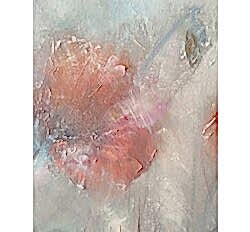 Увеличенный фрагмент "Маки в тумане"