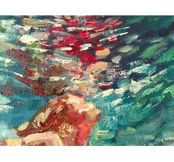 Увеличенный фрагмент картины "Эмоции в цвете"