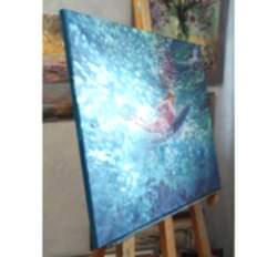 Холст на подрамнике с изображением океана