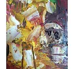 Увеличенный фрагмент картины "Одинокий рыбак"