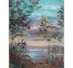 Картина "Тихий вечер" художника Нина Дивинская Алматы
