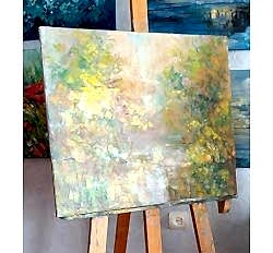 Холст на подрамнике с картиной "Осенняя мечта"