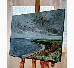 Холст на подрамнике с морским пейзажем