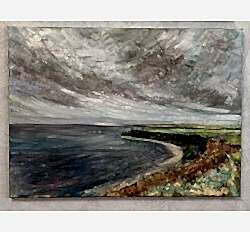 Картина маслом "Свободный ветер"  точно передаёт атмосферу ветренной погоды