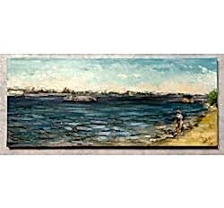 Картина маслом на холсте "Течёт река Волга"