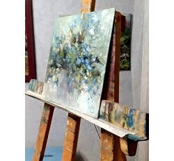 Нежные незабудки маслом на холсте