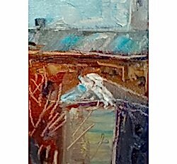 Увеличенный фрагмент картины "Выборгский замок"